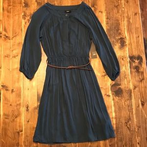 Mossimo blue cinch-waist dress